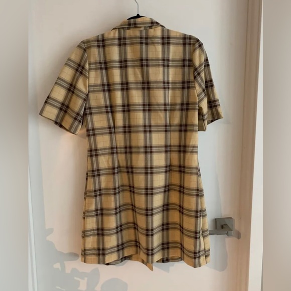 BRAND NEW Cider Yellow Plaid Dress - Picture 3 of 3